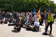 Zuschauer der Friedensdemo