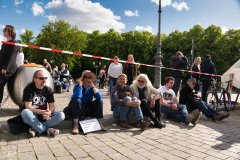 Bei der Friedensdemo in Berlin